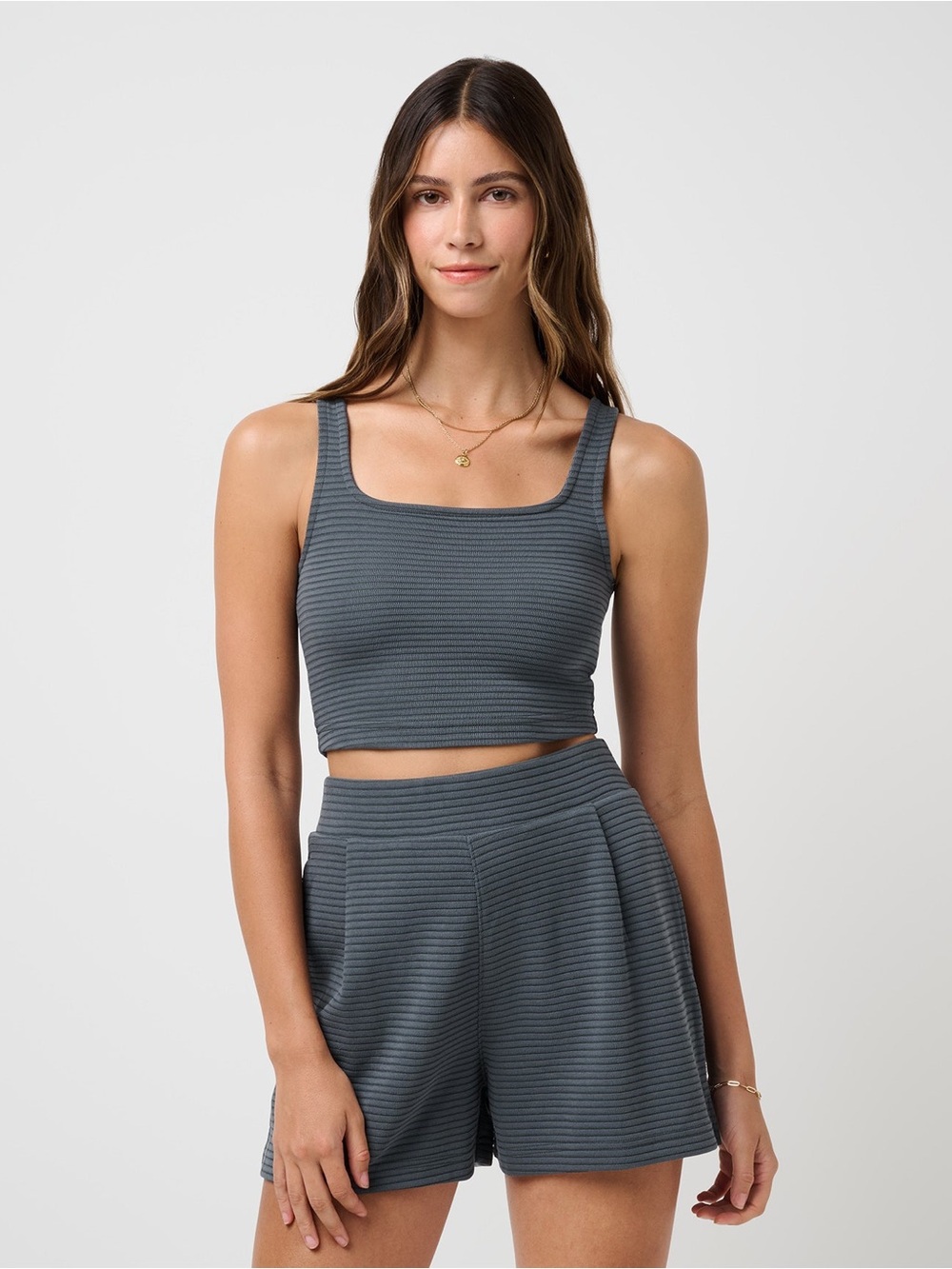 Travis Mathew Coastal Rib Yacht Me Tank Ombre Blue Medium